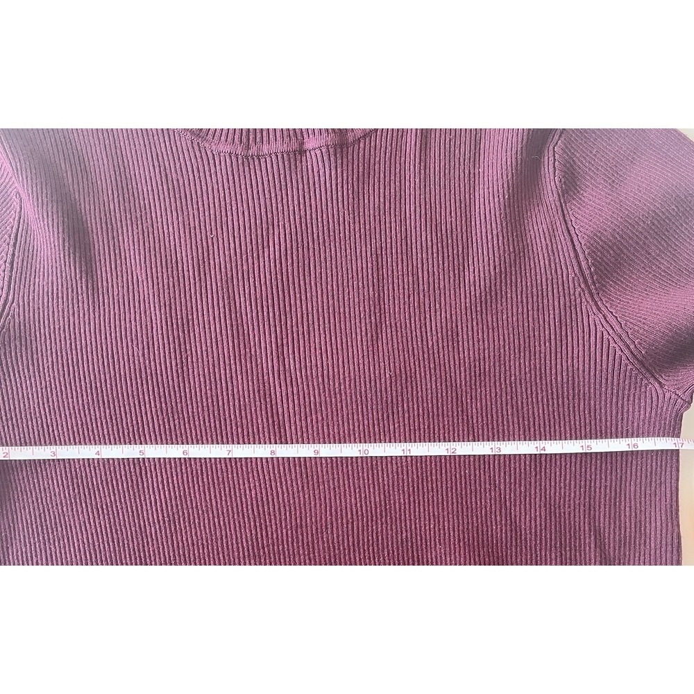 Calvin Klein Women's Size L Purple Plum Sweater Turtle Neck Long Sleeve Capsule - Picture 6 of 8